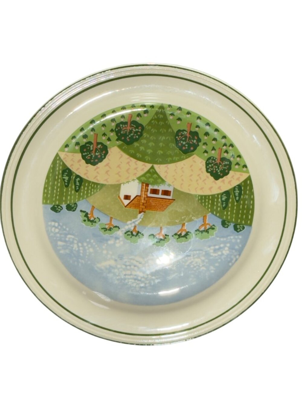 Sangostone Country Cottage Stoneware Bread Plate Set 7.5" Dia. Set of 4 - Picture 9 of 10